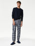 2pk Pure Cotton Checked Pyjama Bottoms